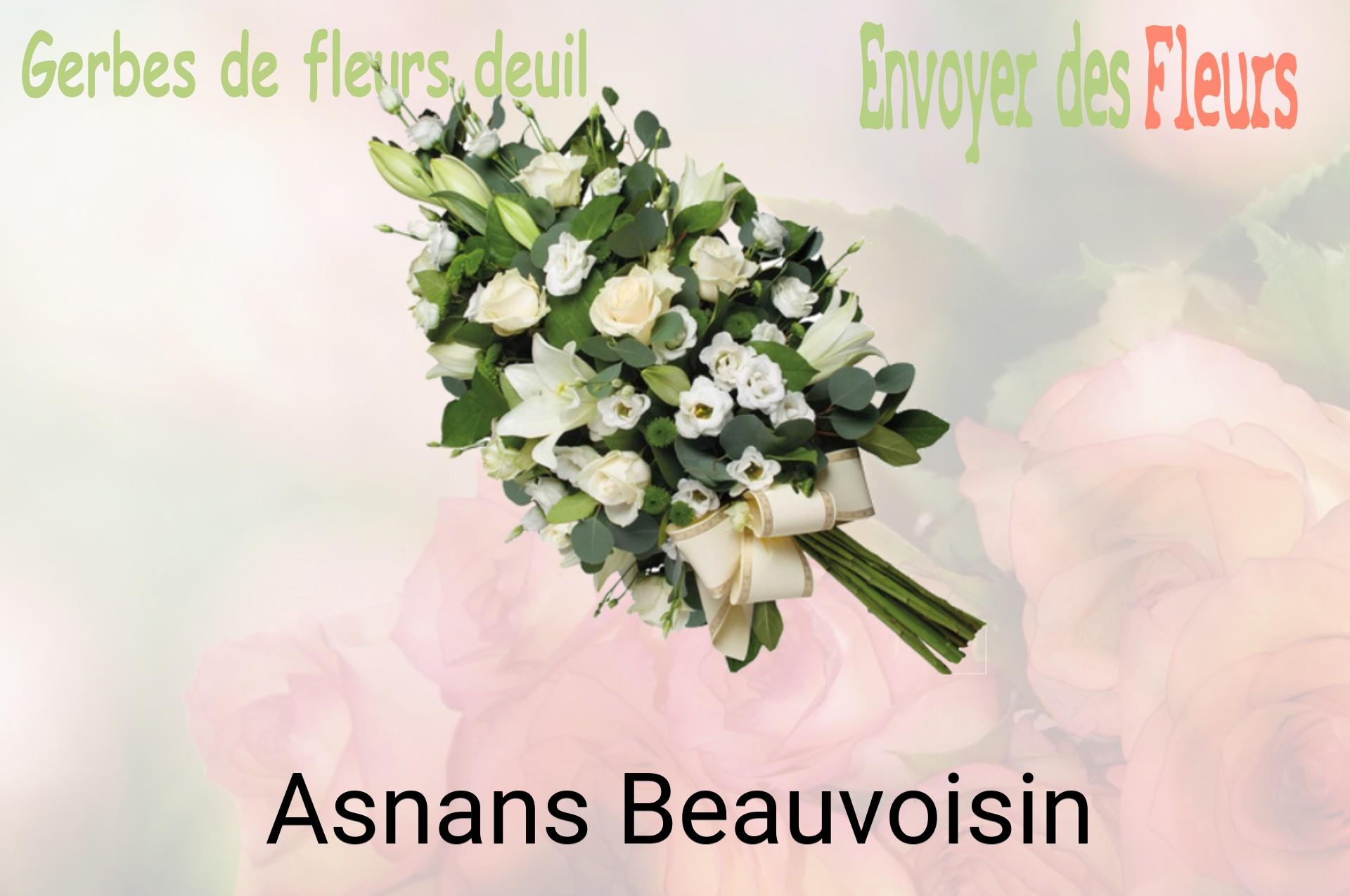 Gerbe de fleurs de deuil livrée à Asnans-Beauvoisin